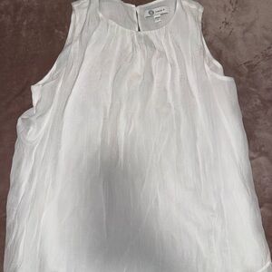 Elegant White Sleeveless Blouse Cristina b medium women’s top
